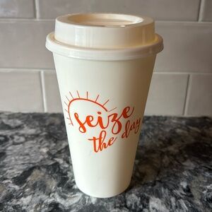 To Go Coffee Cup, “Seize The Day,” Great Condition!
